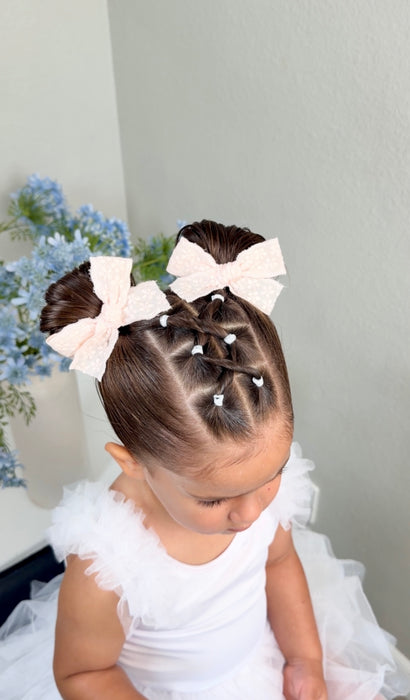 Blush Petal Mini Bow Set