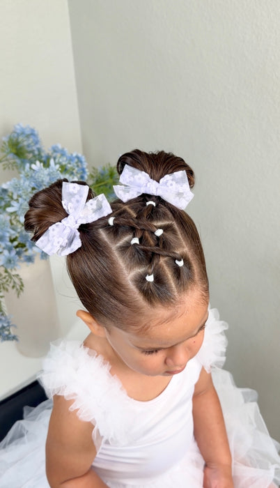 Lavender Lace Mini Bow Set