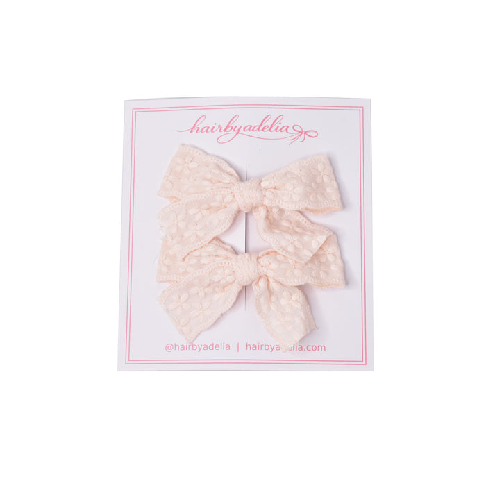 Blush Petal Mini Bow Set