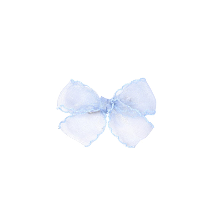 Sky Blue Sheer Bow