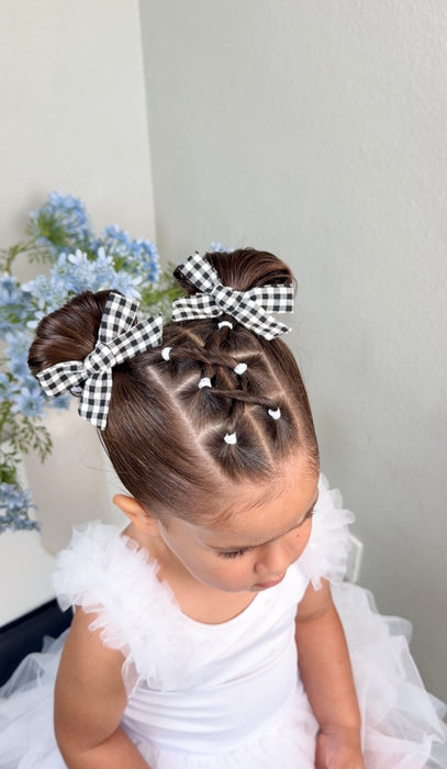 Classic Gingham Mini Bow Set